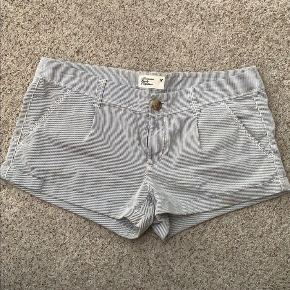 American Eagle Seersucker Shorts Size 6